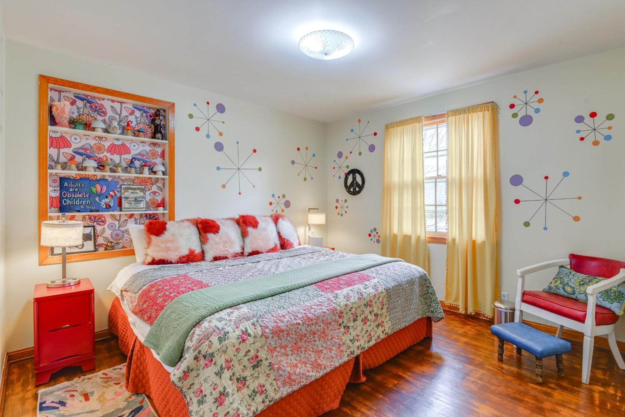 6 Mi To Downtown 70S-Themed Home In Nashville! Bagian luar foto