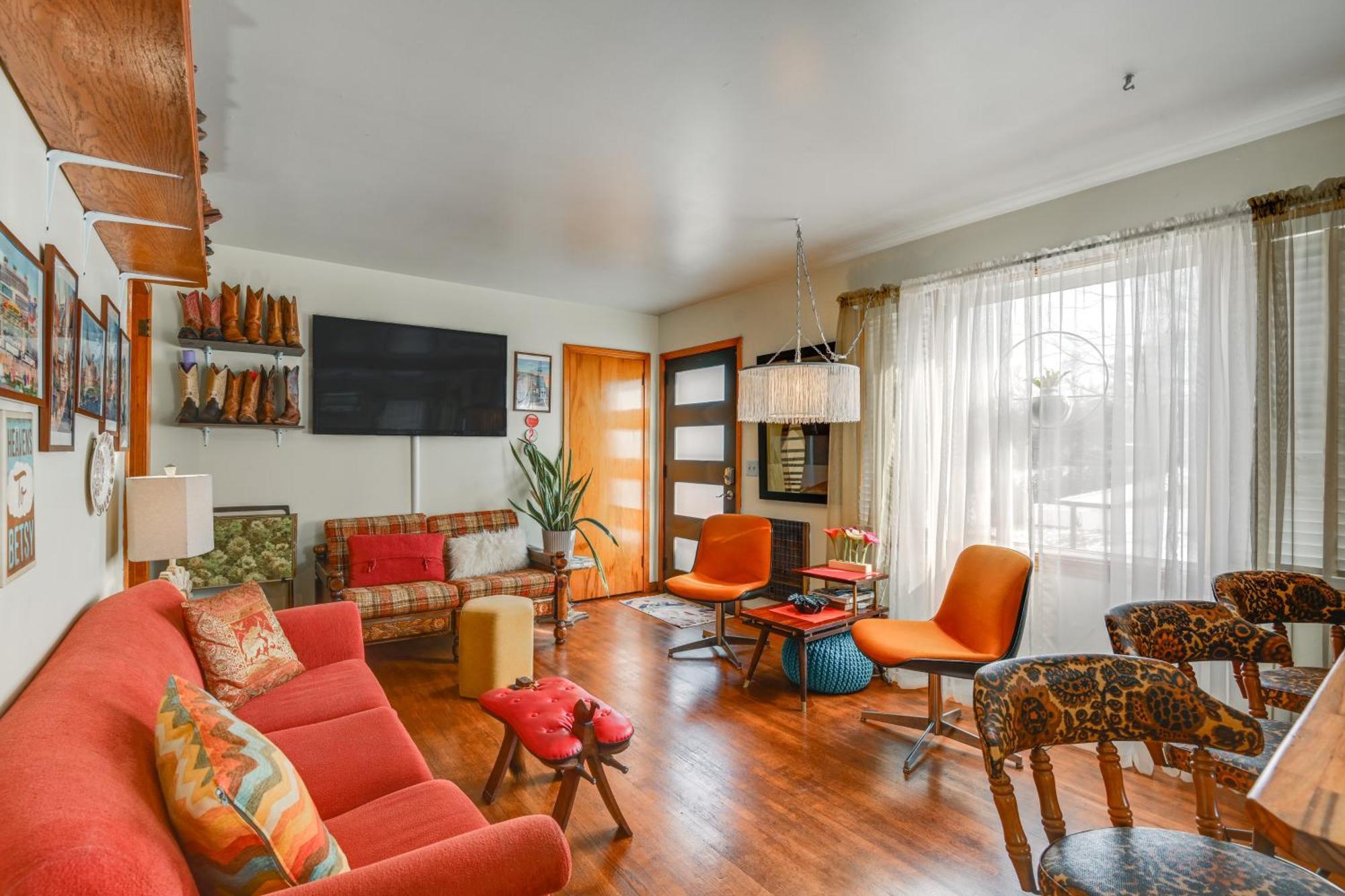 6 Mi To Downtown 70S-Themed Home In Nashville! Bagian luar foto